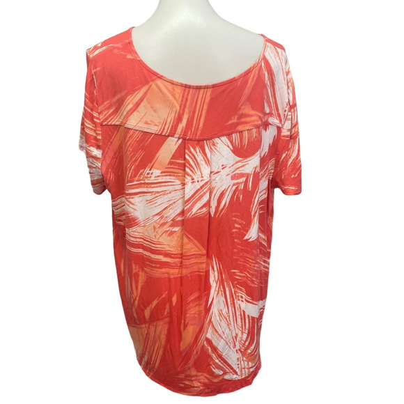 Lot of 2 Alfani Womens Plus Size 3X Rayon Spandex Blend Short Sleeve Tee Shirts - Picture 4 of 9